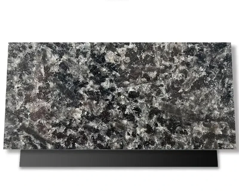 China Factory Black Ice Flower Natural Granite Mesa Square Floor Custom Made for kitchen cabinet island stone countertop 1
