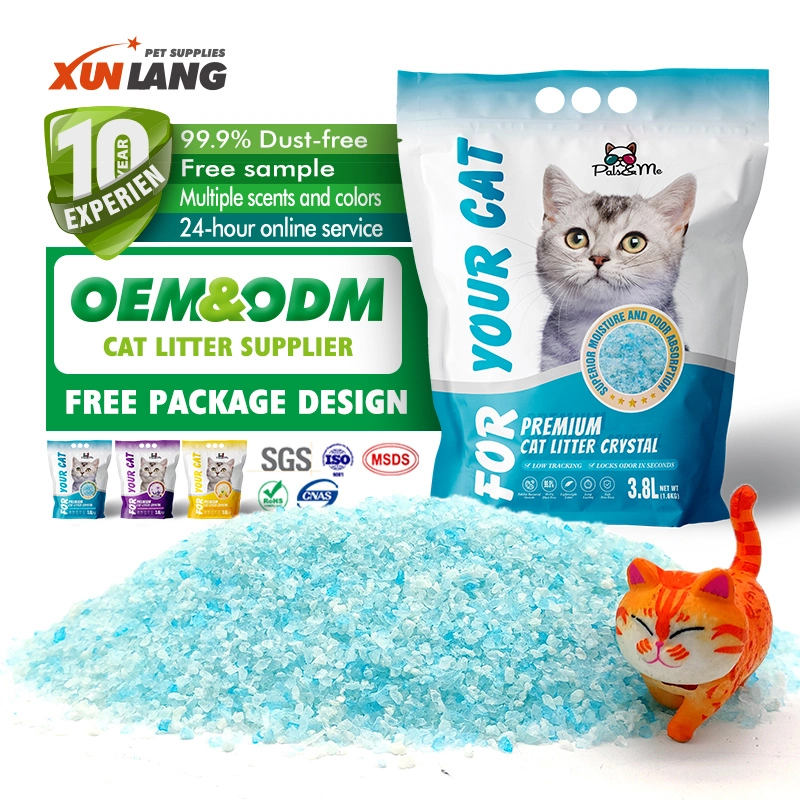 Clumping Silica Gel Cat Litter Crystal 0.5-2mm Factory New Product For Cat  XS-3-1723690395447705 1