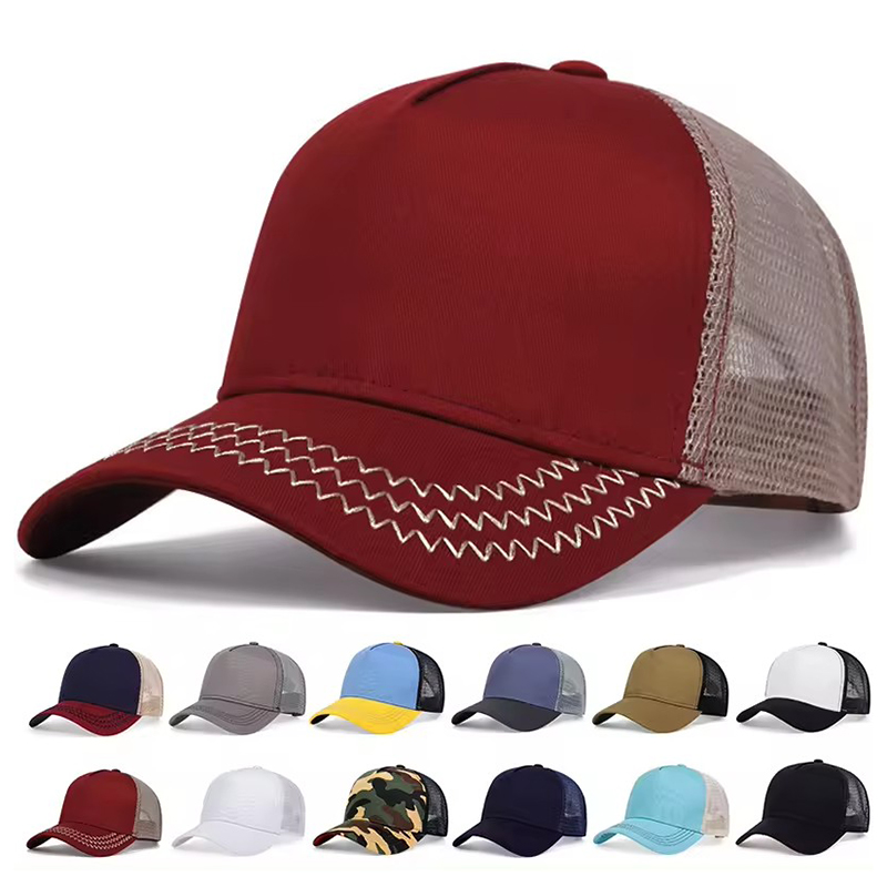 breathable 5-panel hat for summer customization