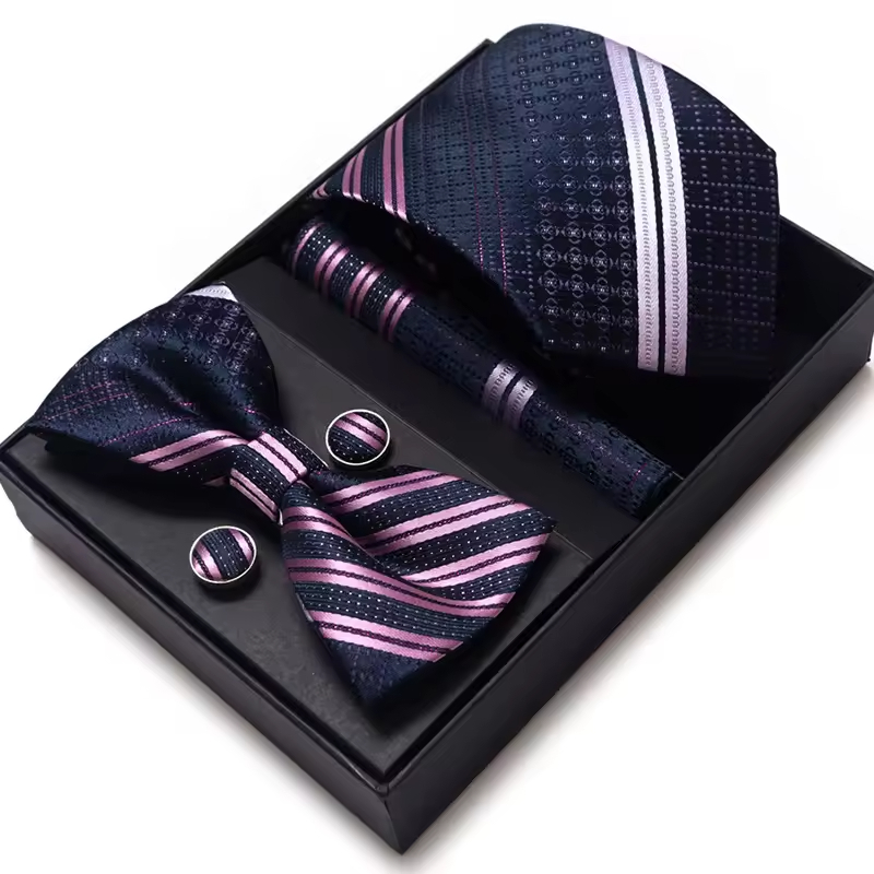 Custom Men Casual Krawatte mit Geschenkbox -Set 1