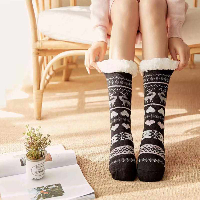 Bedruckte Herzstreifen Großhandel für Wintersocken - Fuanger Clothing 9