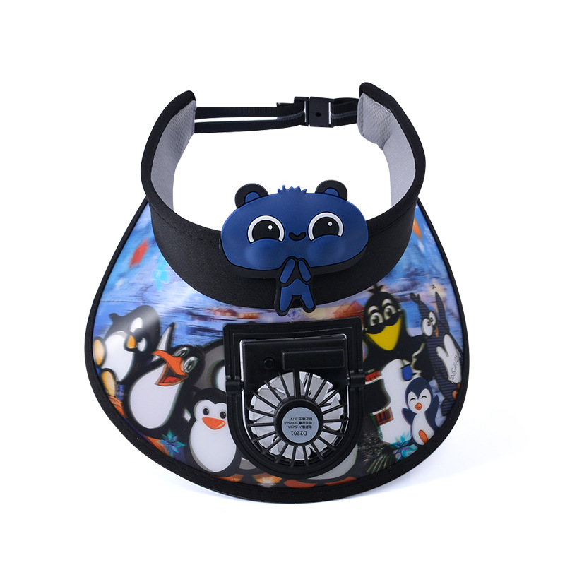 Cool & Fun Kids Sun Hat with Built-in Fan and 3D Cartoon Pattern - Fuanger Clothing 6
