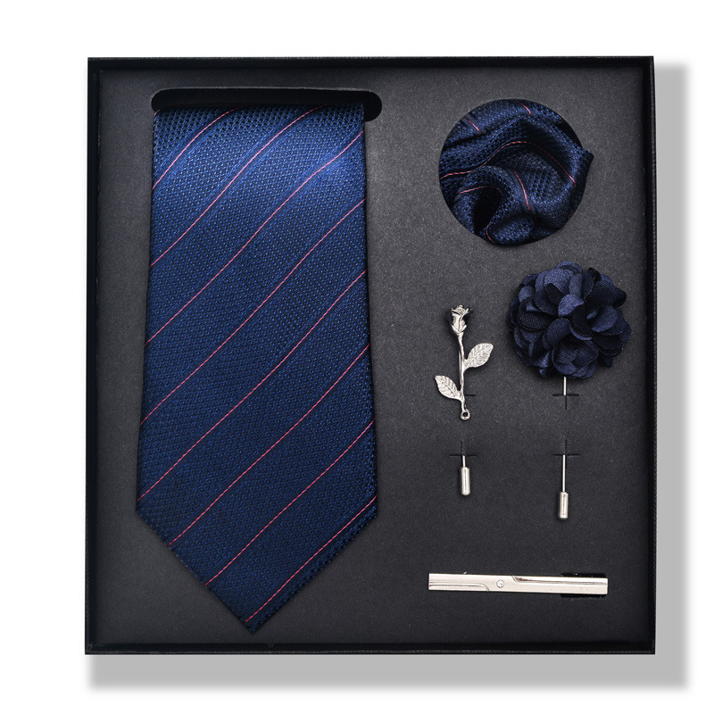 Business Man Tie Set 6-teilige Geschenkbox 8