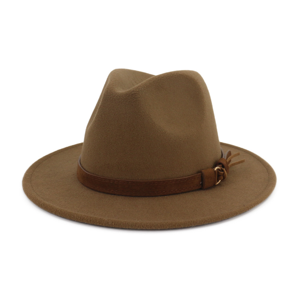 Sombrero panamá vintage sombrero de fieltro de lana de imitación sombrero clásico 2