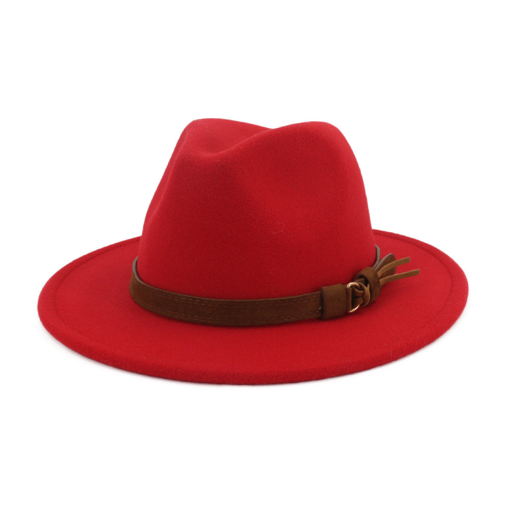 Sombrero panamá vintage sombrero de fieltro de lana de imitación sombrero clásico 12