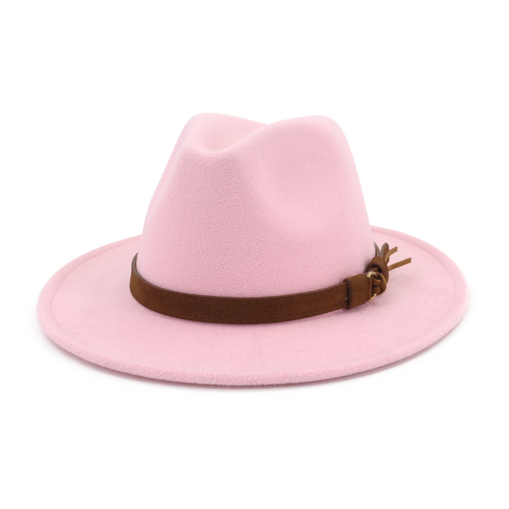 Sombrero panamá vintage sombrero de fieltro de lana de imitación sombrero clásico 10