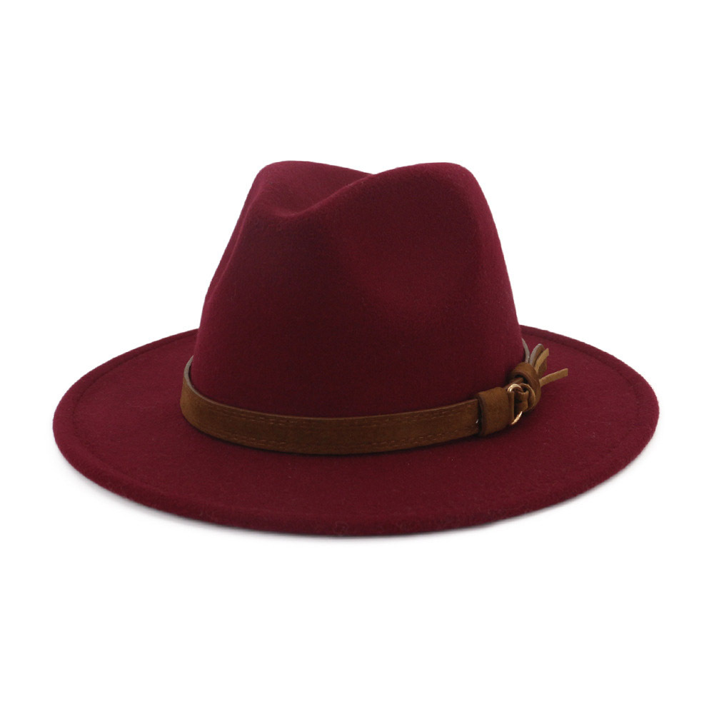 Sombrero panamá vintage sombrero de fieltro de lana de imitación sombrero clásico 7