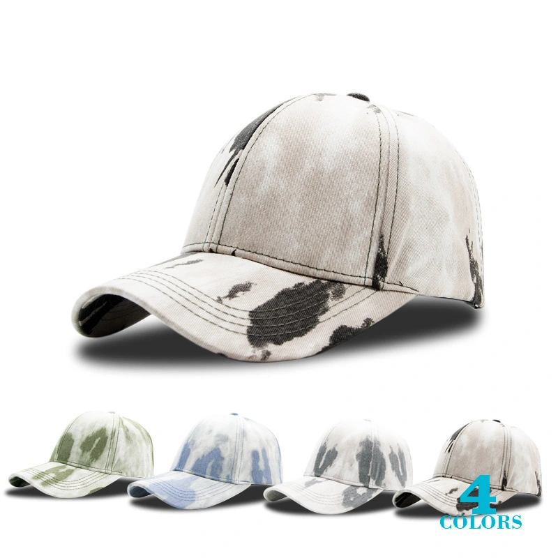 Neue Baseballkappe mit Farbverlauf und Farbverlauf, gebogene Frühlings- und Sommer-Baseballkappe für Damen 1