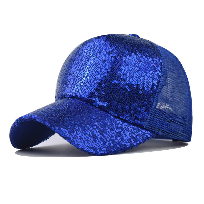 Breathable Sequined Mesh Sun Protection Baseball Cap for Men and Women 6