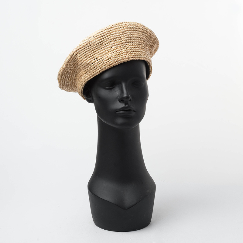 Lafite-Strohhut-Baskenmütze für Frühlings- und Sommermode und Freizeitkleidung 4