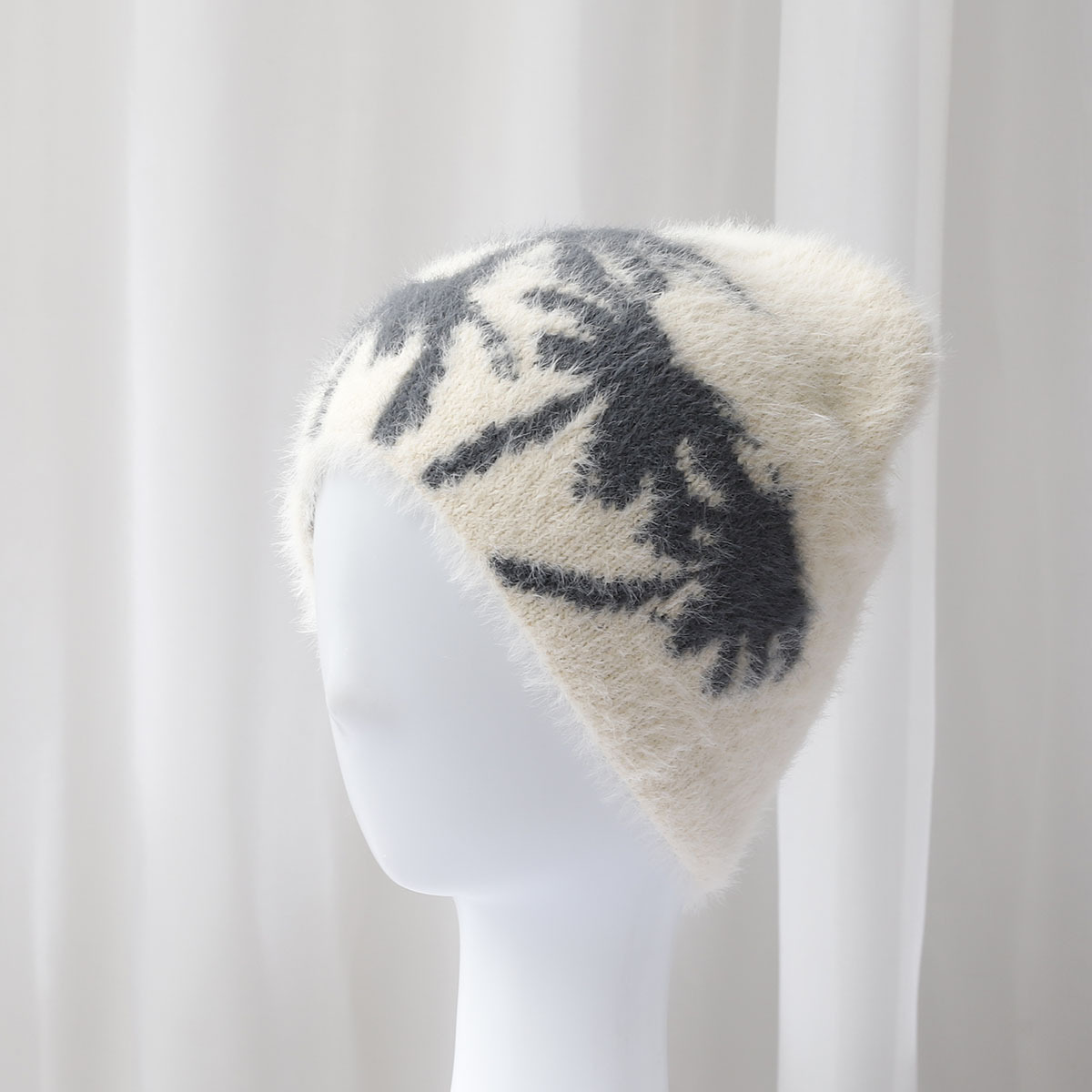 Heiße verkaufende warme Strickmütze für Herbst und Winter, Outdoor-Plüschmütze ohne Krempe, Fischermütze nach Maß 12