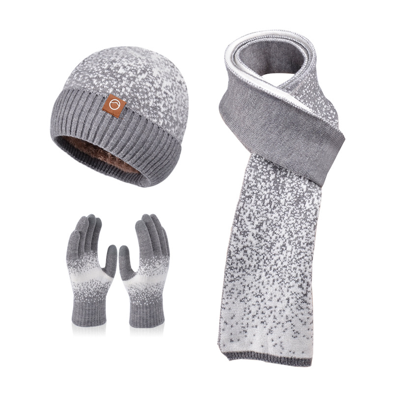 Unisex Autumn/Winter Hat, Gloves, Scarf Set for Adults 2