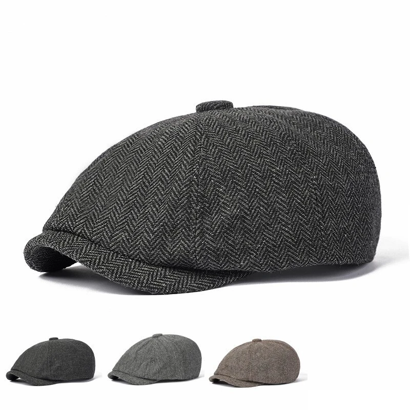 2025 Nueva boina estampada con flores oscuras con brote unisex Newsboy Summer Boina Sombrero de moda 1