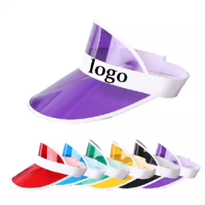 Customizable PVC Visor Sun Hat for UV Protection - Men and Women 1