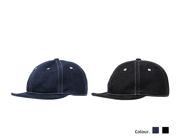 Foldable travel denim cap - packable accessory