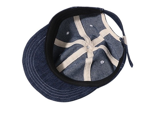 Foldable travel denim cap - packable accessory