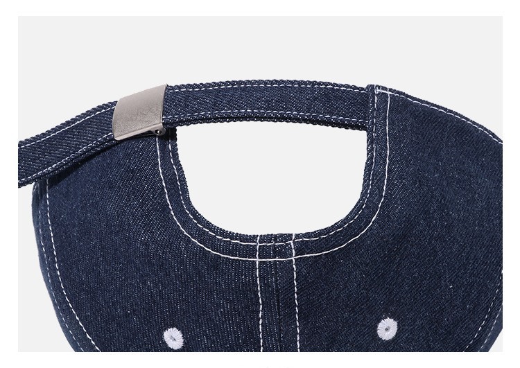Foldable travel denim cap - packable accessory