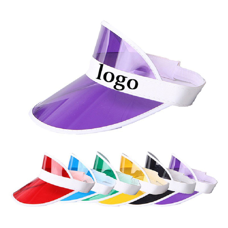 Customizable PVC Visor Sun Hat for UV Protection - Men and Women 2