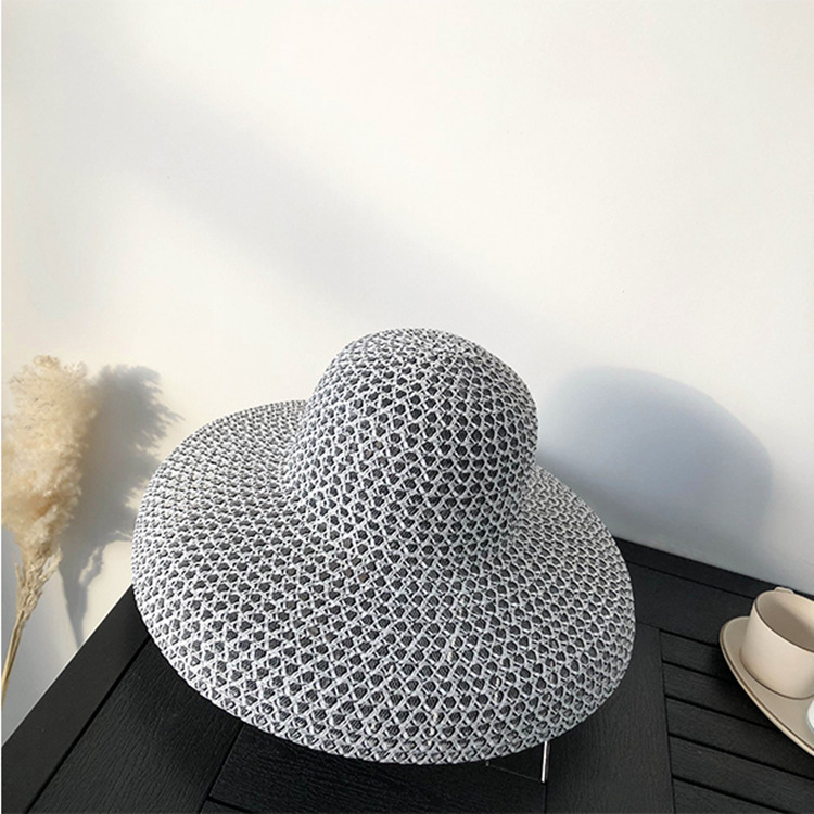 Summer wide-brimmed sun hat retro sun protection and sunshading hat 3