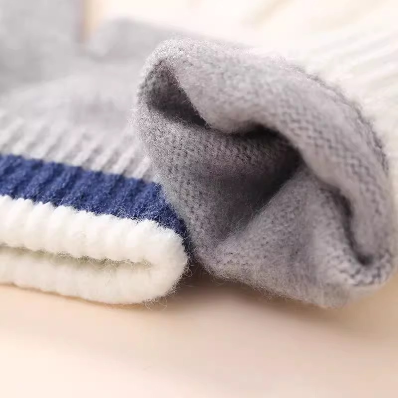 Winter Warmth Fleece Lined Knitted Hat Gloves Scarf Set for Touchscreen - 3 Piece Set 10