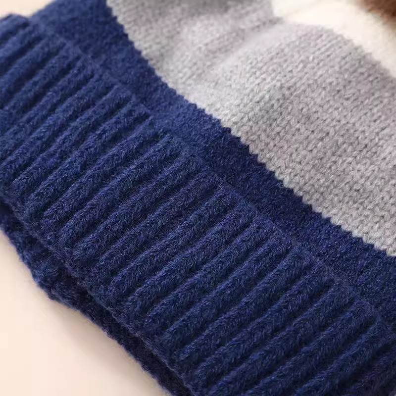 Winter Warmth Fleece Lined Knitted Hat Gloves Scarf Set for Touchscreen - 3 Piece Set 11