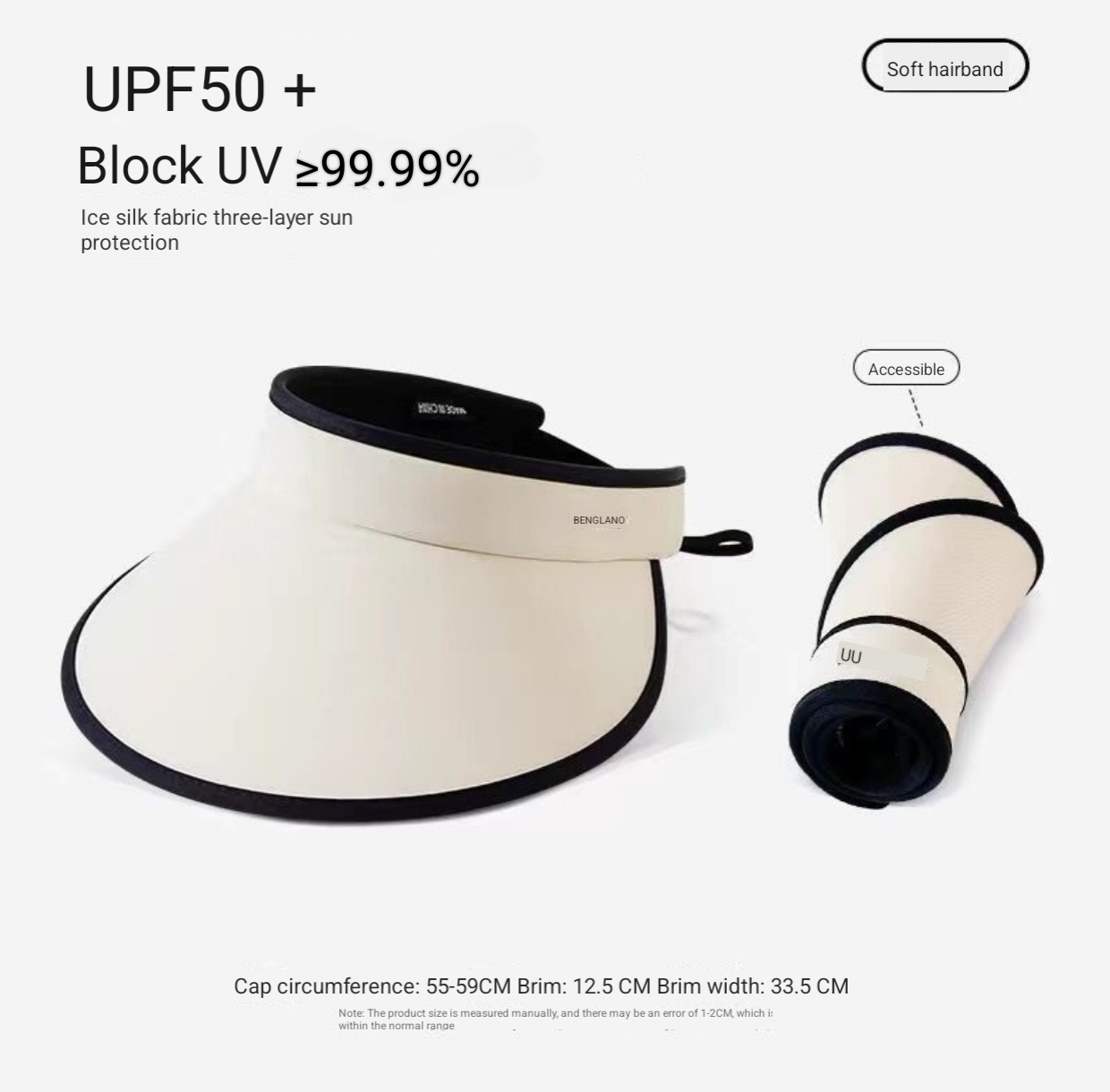 Frauen mit breiter Krempe UV -Hut