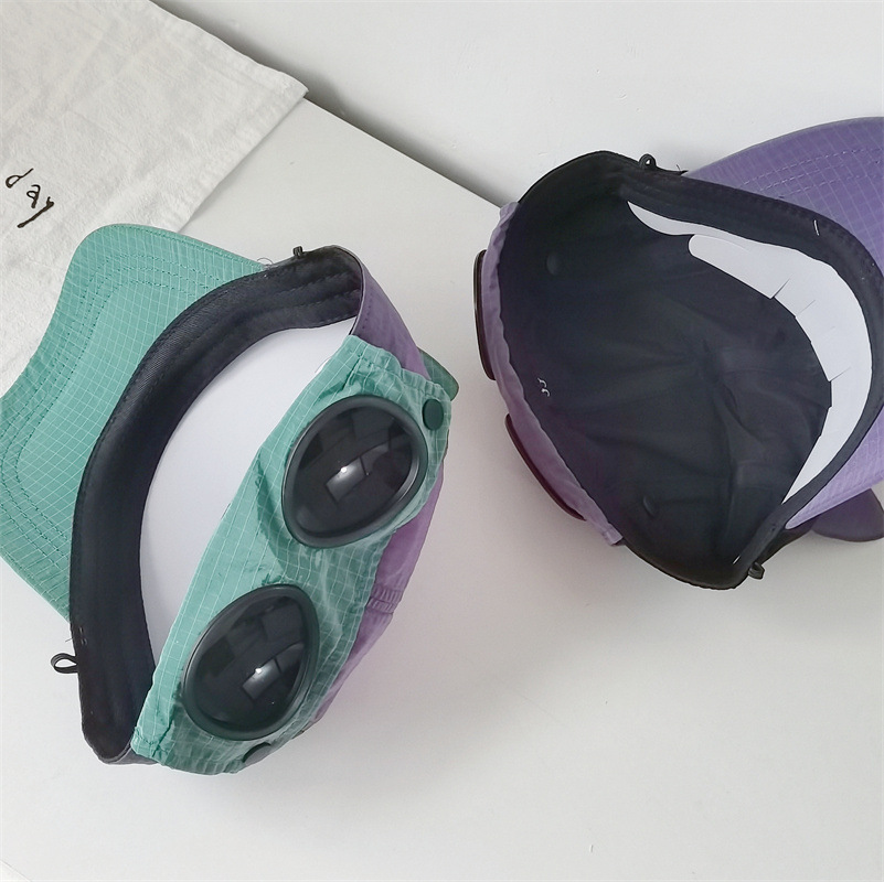 Großhandel für Kinder und Eltern-Kind-Frühling/Sommer, leichte Visierhüte mit Sonnenbrille 6