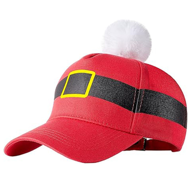 Red Christmas Baseball Cap - Festive Adult Hat for Parties & Evenings 5