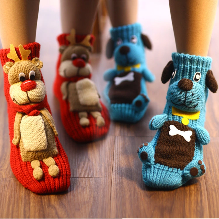 Christmas Cartoon Knitted Floor Socks | Winter Warmth Essential 1