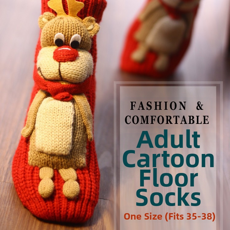 Christmas Cartoon Knitted Floor Socks | Winter Warmth Essential 4