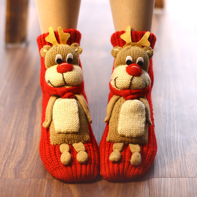 Christmas Cartoon Knitted Floor Socks | Winter Warmth Essential 7