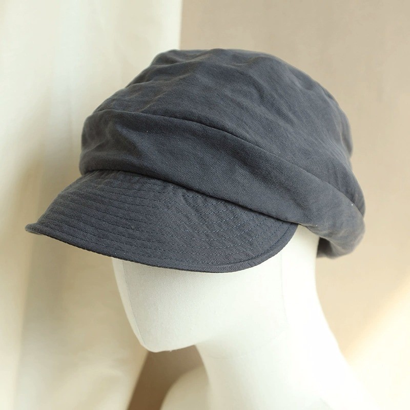 Damen-Baskenmütze aus Lyocell – Weiche Krempe, Vintage-Stil im literarischen Stil für einen eleganten Look 1