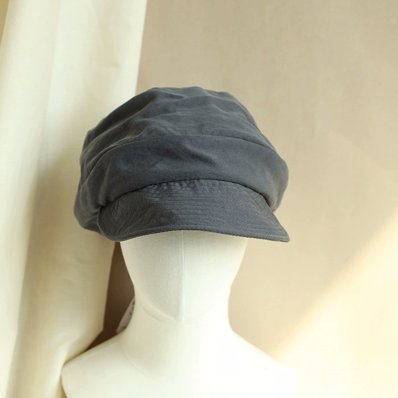 Damen-Baskenmütze aus Lyocell – Weiche Krempe, Vintage-Stil im literarischen Stil für einen eleganten Look 4