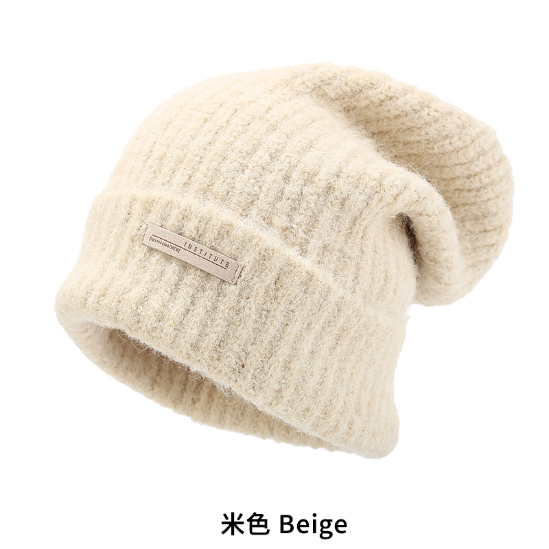Winter Chunky Knit Beanie for Big Head 2