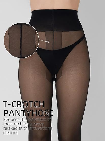 Sexy T-Crotch Plus-Size Pantyhose | 30D Durable Tear-Resistant Leggings 4