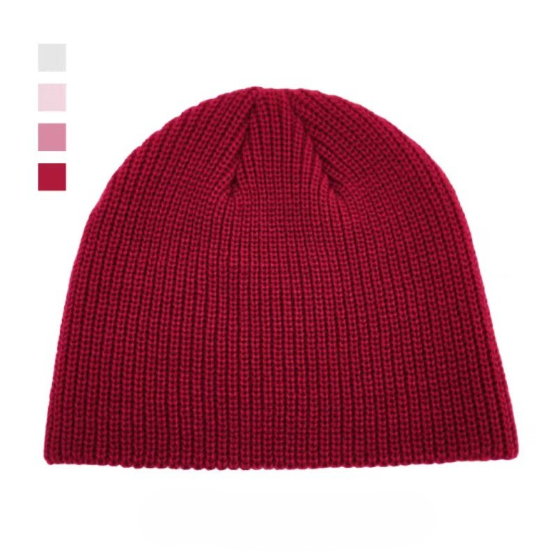 Strickpullover-Mütze – rot