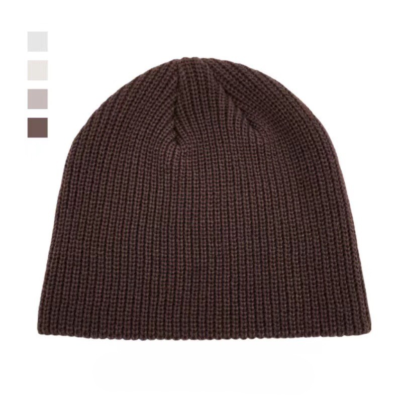 Strickpullover-Mütze – braun