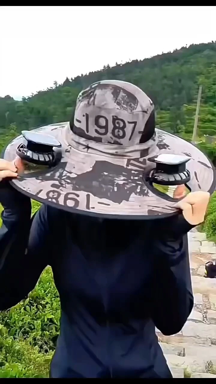 Solar & Rechargeable Fan Sun Hat, UV Protection Outdoor Cap for Fishing Hiking 1