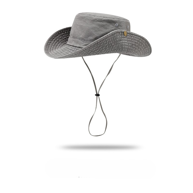 wide brim bucket hat