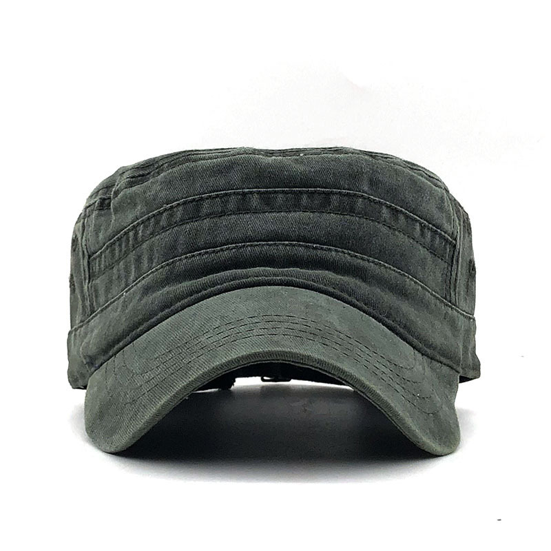Wholesale washed cotton flat caps