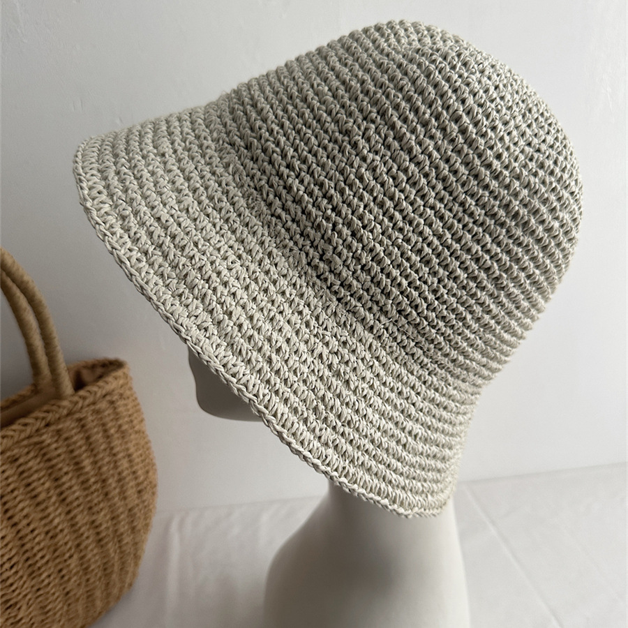 Handgefertigter Stroh-Bucket-Hat für Damen 10
