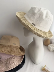 Handgewebter Strohhut für Damen | Fuanger Custom Sonnenhut