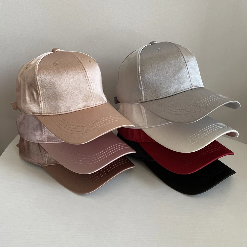 Summer Satin Baseball Cap – Smooth Imitation Silk Satin Duckbill Hat 1