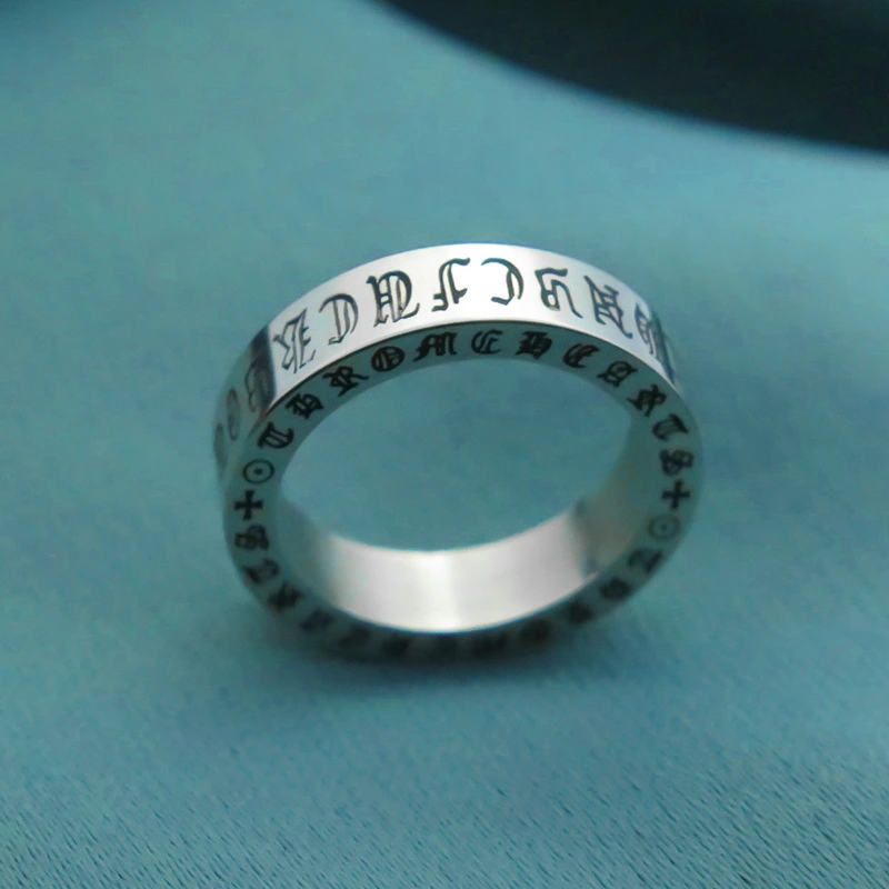 Stainless steel jewelry vintage gothic cross jewelry adjustable punk men ring 1