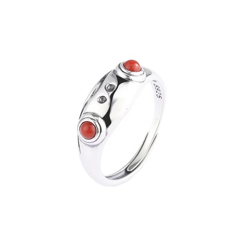 Adjustable Open Frog Ring Sterling Silver 925 Jewelry 925 Sterling Silver Simple Rings For Girls 1