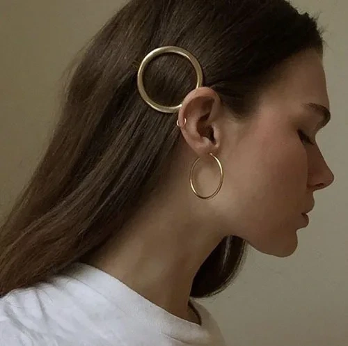 18k Gold Plated Hoop Earrings Fashion Women Jewelry Factory Wholesale 1