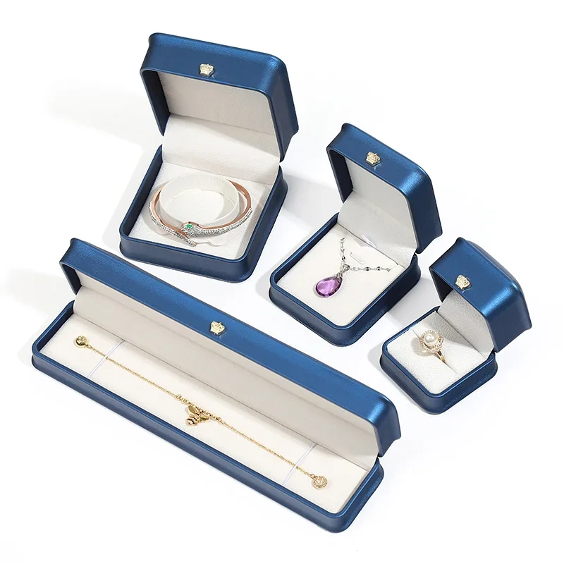 Pu Crown Round Box Jewelry Box Ring Bracelet Pendant Gift Jewelry Packaging Box 1