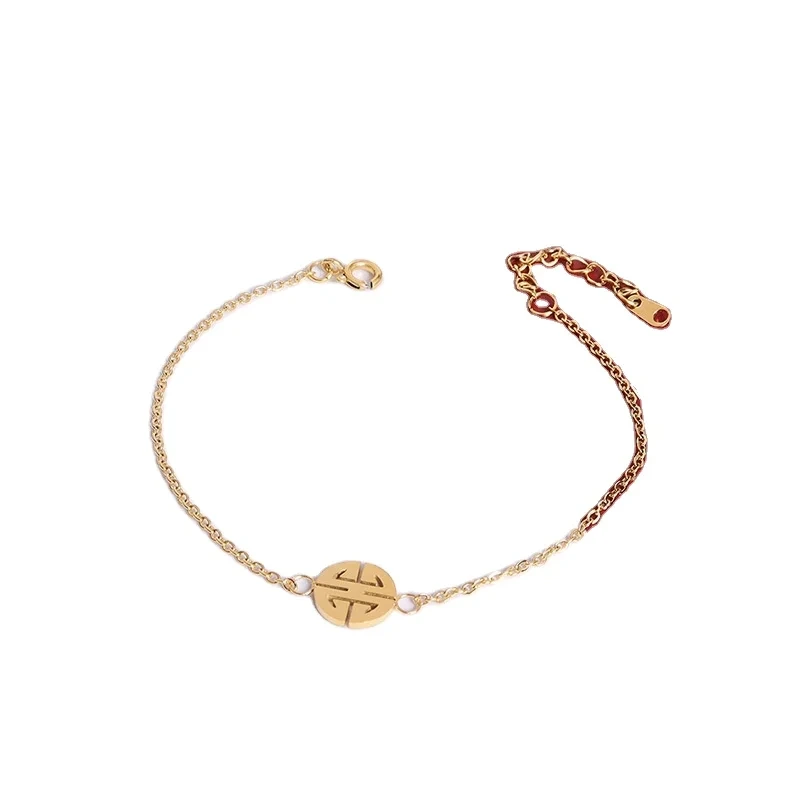 Good Quality Fashion Stainless Steel 18k Gold Plated Necklace Bracelet Earrings Stud Jewelry Set 1