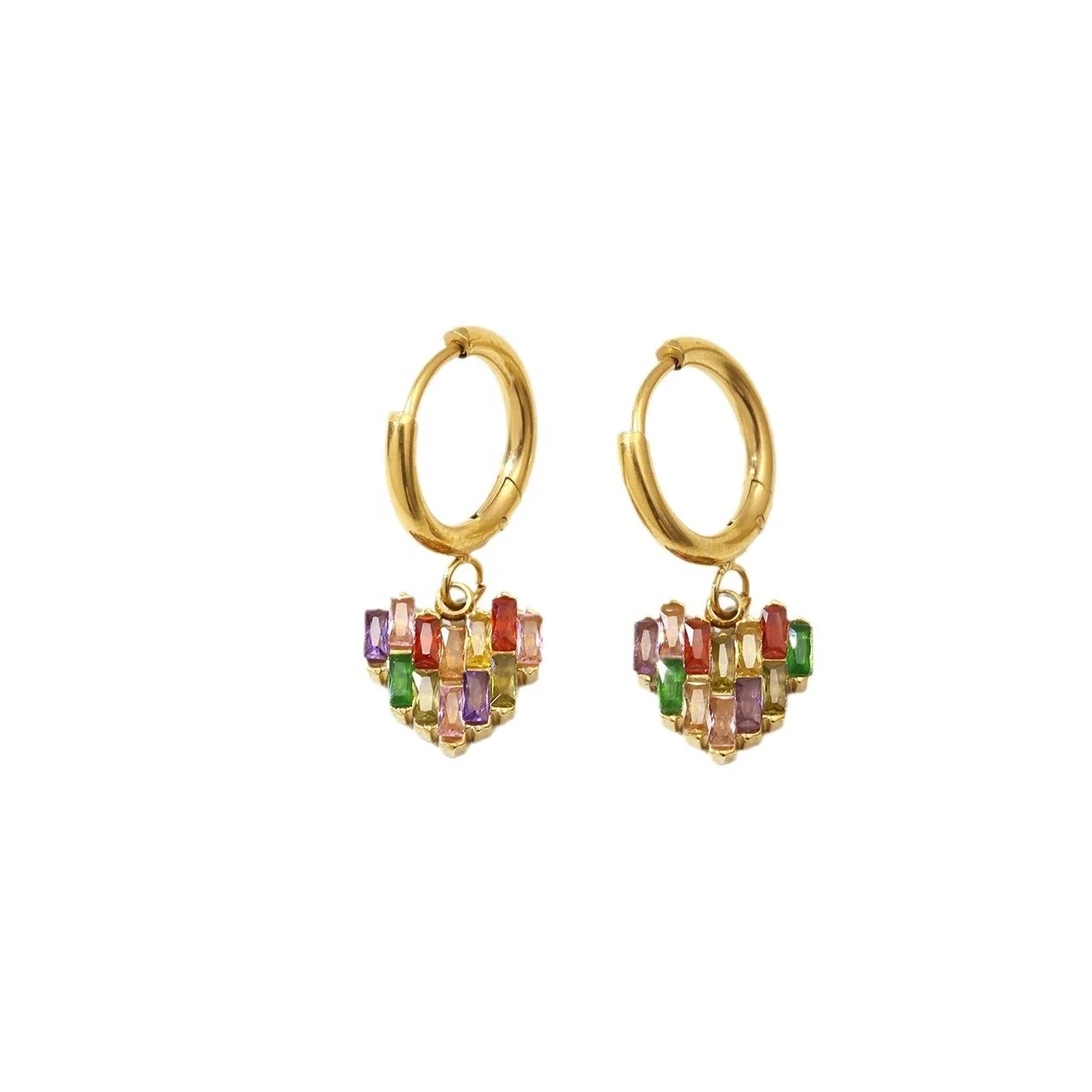 Fashion New Cz Zircon Earrings Stainless Steel Zirconia Earrings High Quality Zircon Earrings Set For Women Gift 1