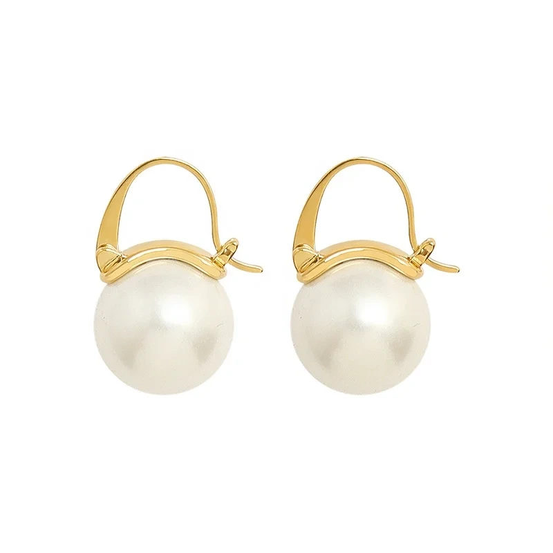 Trendy Stainless Steel 18k Real Gold Plated Pear Earrings 2021 For Women 1